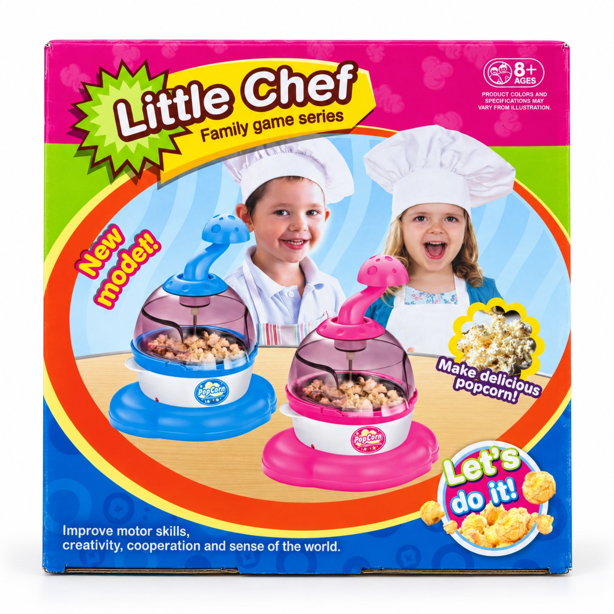 Máquina Crispetera Eléctrica Infantil Little Chef para Niños