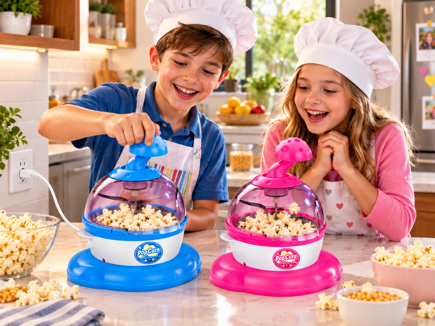 Máquina Crispetera Eléctrica Infantil Little Chef para Niños 2